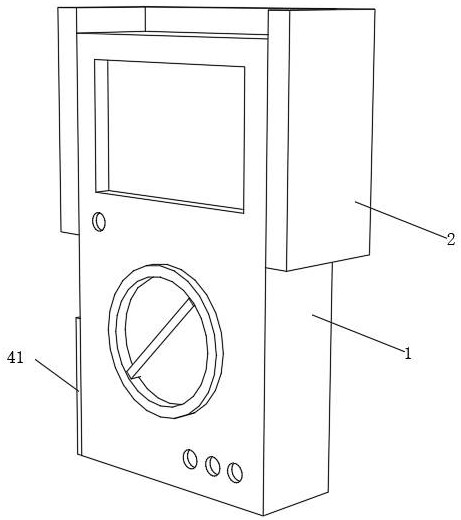 帶有防護(hù)結(jié)構(gòu)的電器維修用萬(wàn)用表